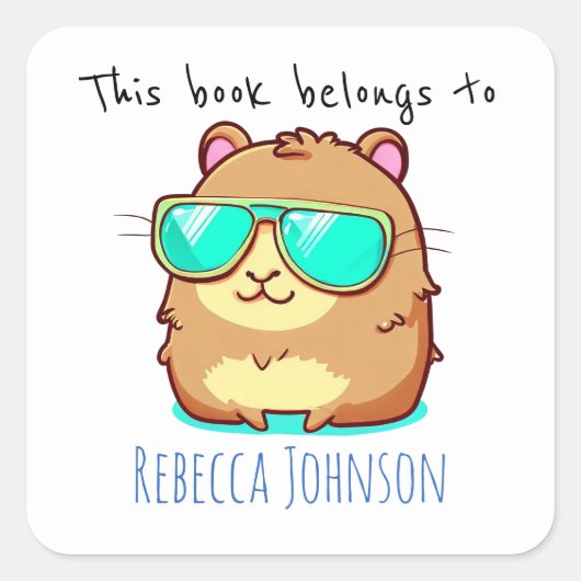 Dit boek behoort tot vierkante sticker (Voorkant)