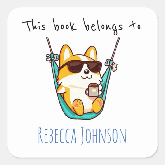 Dit boek behoort tot vierkante sticker (Voorkant)