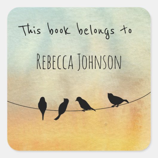 Dit boek behoort tot vierkante sticker (Voorkant)