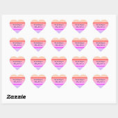 Dit boek hoort bij de aangepaste naam hart sticker (Vel)