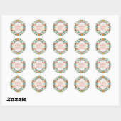 Dit boek hoort bij Floral Wreath Ronde Sticker (Vel)