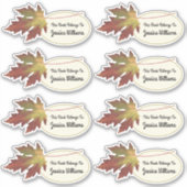 Dit boek hoort bij Herfst Leaf Bookplate Label (Voorkant)