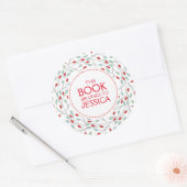 Dit boek hoort kerstboomkreeft ronde sticker (Envelop)