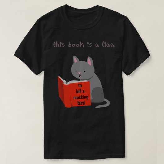 Dit boek is een leugenaar om een MockingBird Funny T-shirt (Design voorkant)