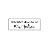 Dit boek is eigendom van de leraar - aangepaste st  zelfinktende stempel (Design)