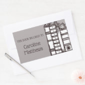 Dit boek is eigendom van gepersonaliseerd rechthoekige sticker (Envelop)