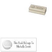 Dit boek is eigendom van, tennisbal gepersonalisee rubberstempel (Gestempeld)