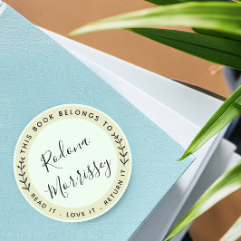 Dit boek is gepersonaliseerd ronde sticker