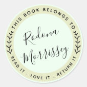 Dit boek is gepersonaliseerd ronde sticker (Voorkant)