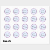 Dit boek is gepersonaliseerd voor ronde sticker (Vel)