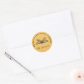 Dit boek is gepersonaliseerd voor ronde sticker (Envelop)