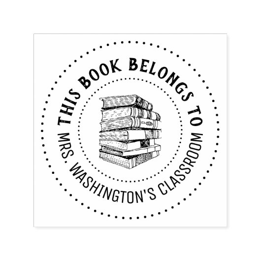 Dit boek is persoonlijk  zelfinktende stempel (Design)