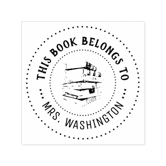 Dit boek is persoonlijk zelfinktende stempel (Design)