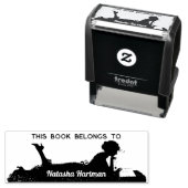 Dit boek is van Aangepaste naam Chic Persoonlijk Zelfinktende Stempel (In situ)
