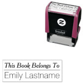 Dit boek is van - Aangepaste naam met regel Zelfinktende Stempel (In situ)