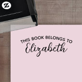 Dit boek is van - Aangepaste naam - modern schrift Zelfinktende Stempel