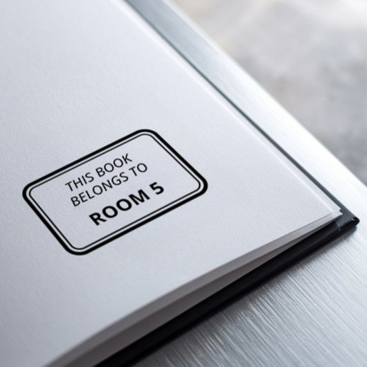 Dit boek is van | Boek Eigenaars Labeling Zelfinktende Stempel