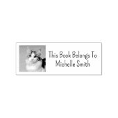 Dit boek is van, Cute Cat Personalized Rubberstempel (Afrduk)