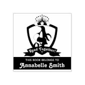 Dit boek is van Cute Penguin Kids-boekplaat Rubberstempel (Afrduk)