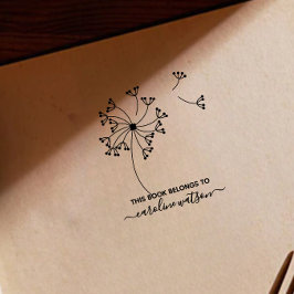 Dit boek is van Dandelion Rubber Stamp  Rubberstempel
