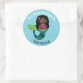 Dit boek is van de Afro-Amerikaanse zeemeermin Ronde Sticker (Tas)