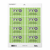 Dit boek is van de kids voetbal boekplaat labels (Full Sheet)