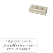 Dit boek is van de leraar rubberstempel (Gestempeld)