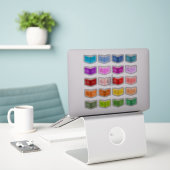 Dit boek is van de leraar Set 20 aangepaste labels (Laptop op bureau)
