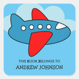 Dit boek is van de stickers van vliegtuigboeken