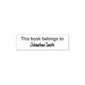 Dit boek is van de volledige naam van de eigenaar  zelfinktende stempel (Design)