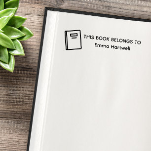 Dit boek is van Eenvoudige naam Zelfinktende Stempel