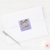 Dit boek is van gepersonaliseerd paars vierkante sticker (Envelop)