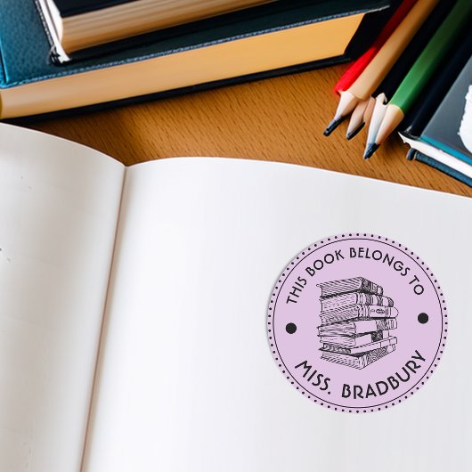 Dit boek is van Gepersonaliseerd Ronde Sticker