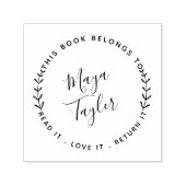 Dit boek is van Greenery Script Zelfinktende Stempel (Design)