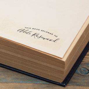 Dit boek is van Handgeschreven naam Zelfinktende Stempel