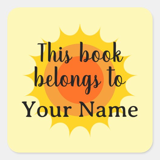 Dit boek is van het label met het leuke zonneschij (Voorkant)