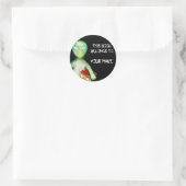 Dit boek is van jou! ronde sticker (Tas)