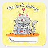 Dit boek is van kat sticker Door Nicole Janes (Voorkant)