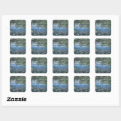 Dit boek is van ... Kunstboekexlibris Vierkante Sticker (Vel)