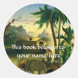 Dit boek is van ... Kunstboekplaten Ronde Sticker