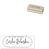 Dit Boek Is Van Modern Schrift Naam Ex-Libris Rubberstempel (Gestempeld)