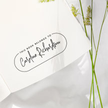 Dit Boek Is Van Modern Schrift Naam Ex-Libris