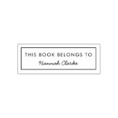 Dit boek is van | Moderne naam ex-libris Zelfinktende Stempel (Design)