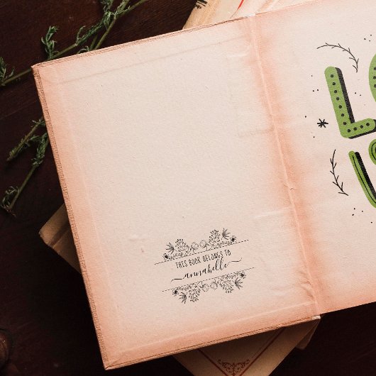 Dit boek is van | Monogram Rubberstempel