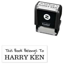 Dit boek is van - Naam bibliotheek ex libris kinde Zelfinktende Stempel