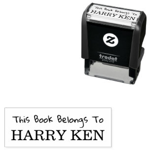 Dit boek is van - Naam bibliotheek ex libris kinde Zelfinktende Stempel