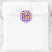 Dit boek is van potlood kids ex libris ronde sticker (Tas)