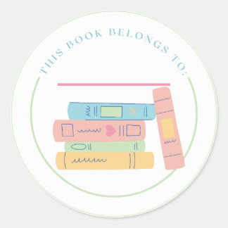 Dit Boek Is Van Ronde Sticker