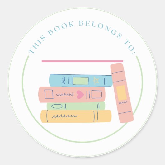 Dit Boek Is Van Ronde Sticker (Voorkant)