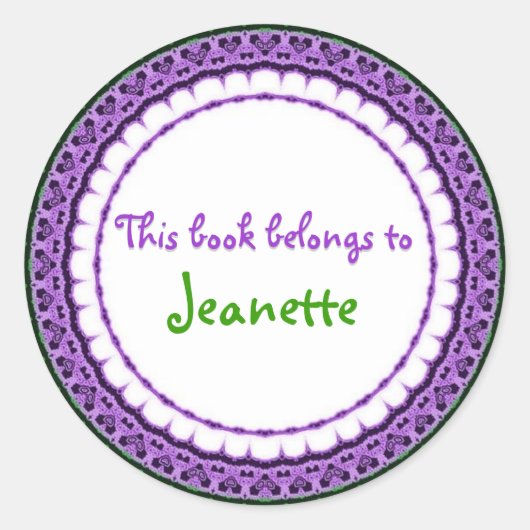 DIT BOEK IS VAN... stickers (Voorkant)